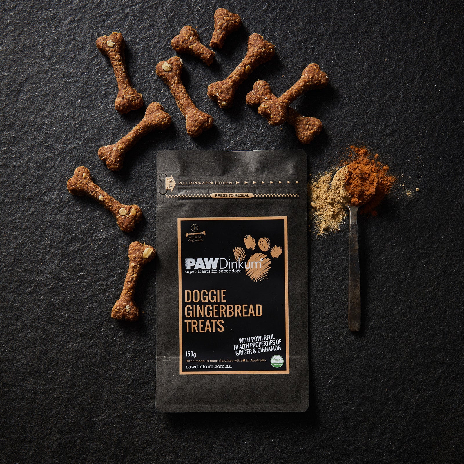 Doggie Gingerbread Dog Treats Pouch