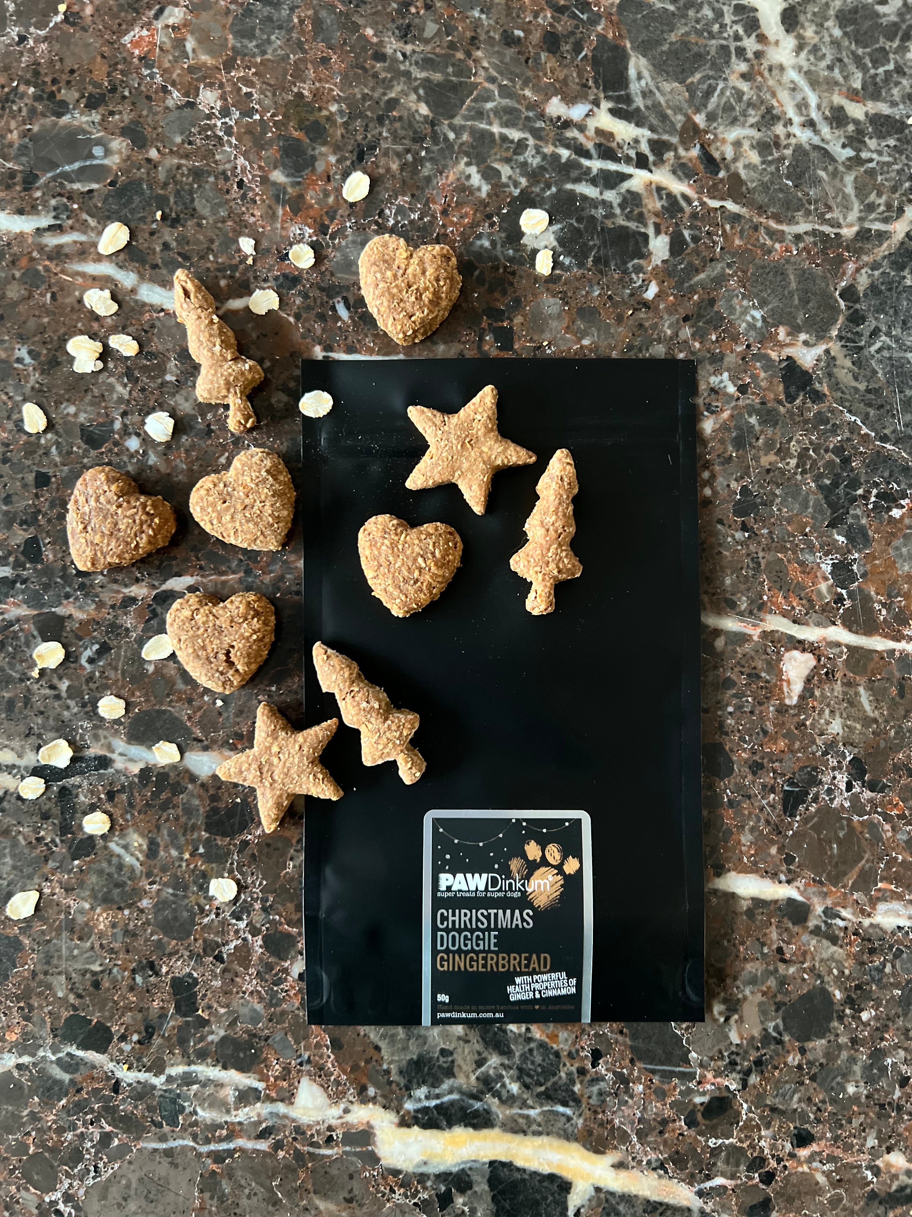 Doggie Christmas Gingerbread (mini pouch)