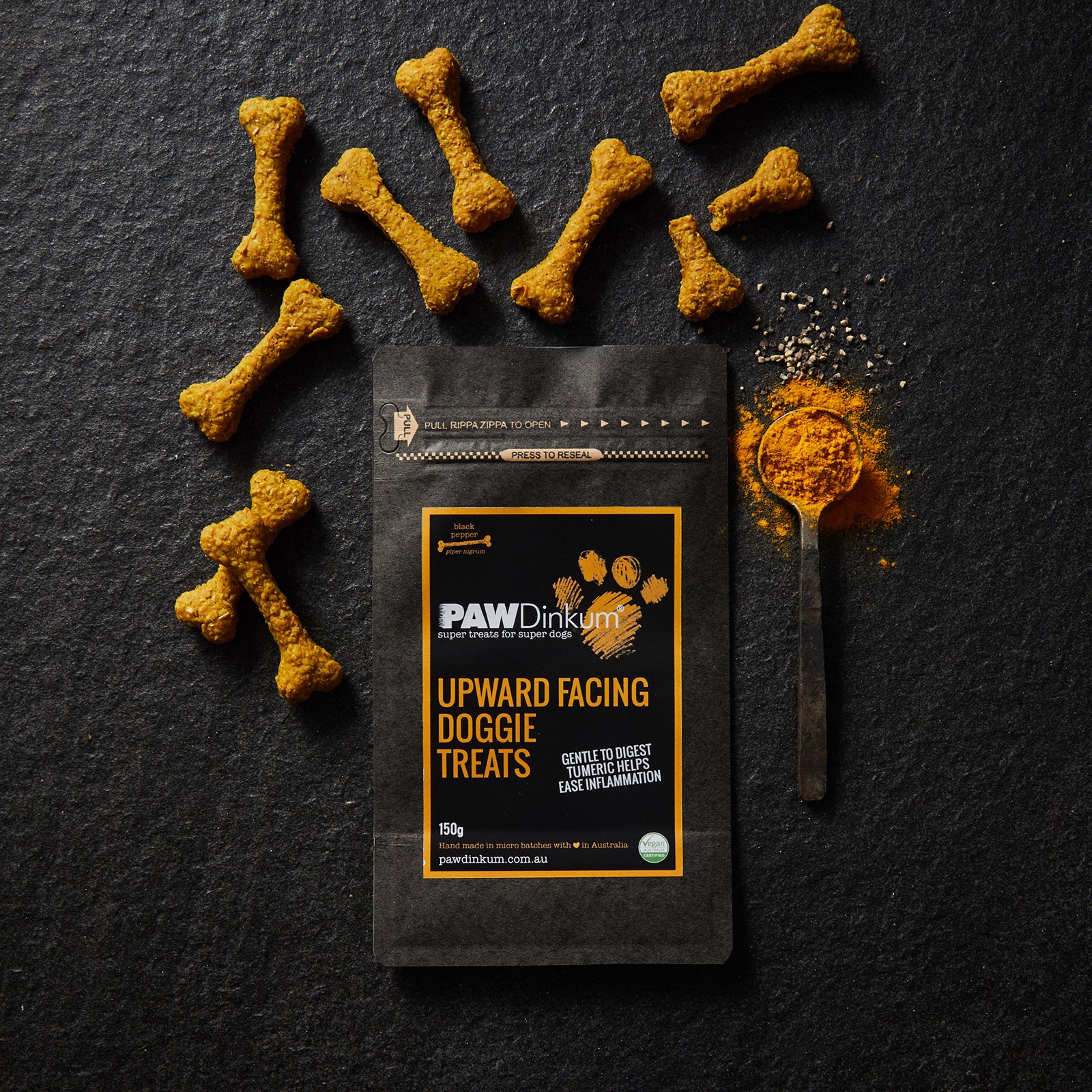 Upward Facing Doggie Dog Treats Pouch