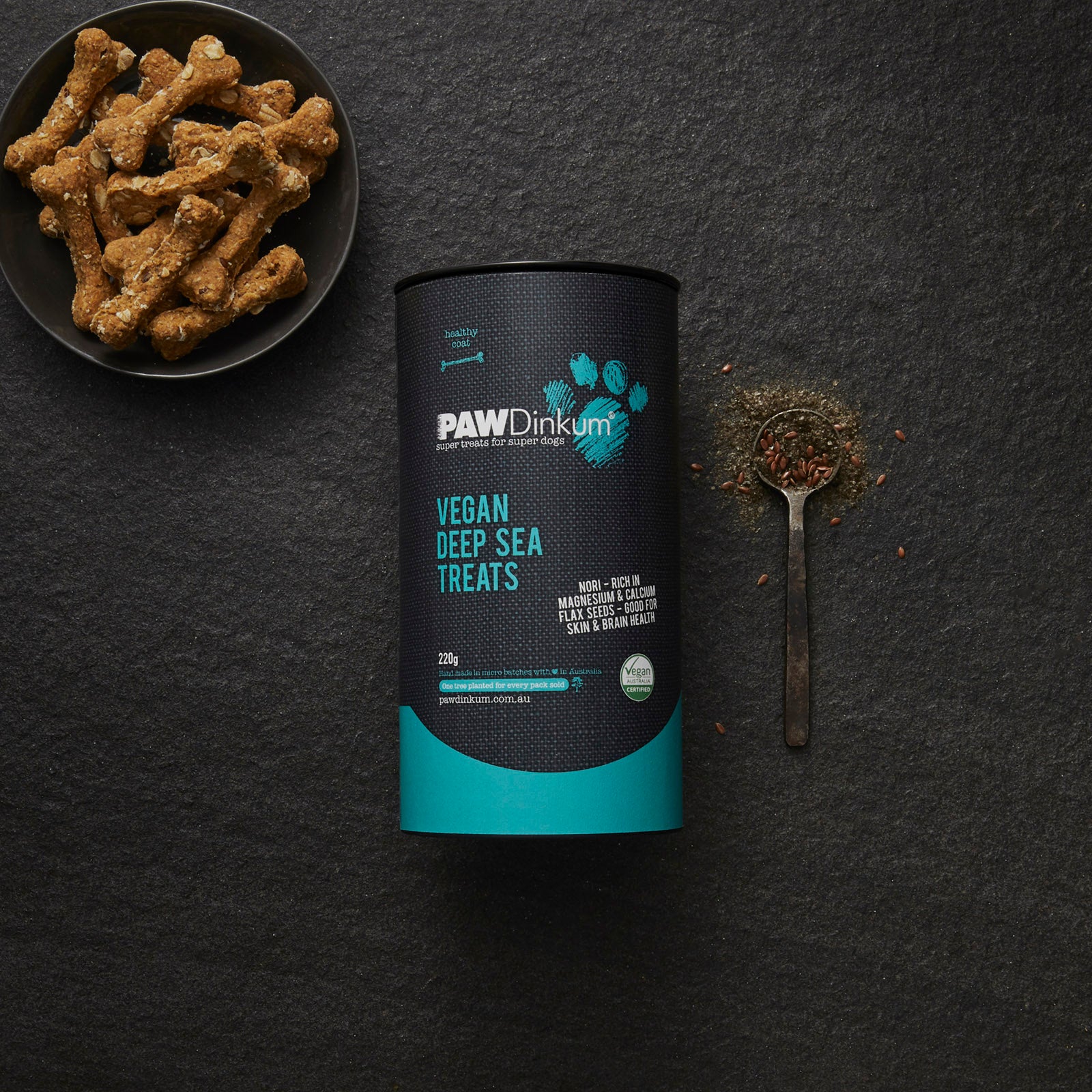 Vegan Deep Sea Dog Treats Canister